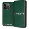 University of Miami Horizontal Mark on Green iPhone 15 Pro Folio Case
